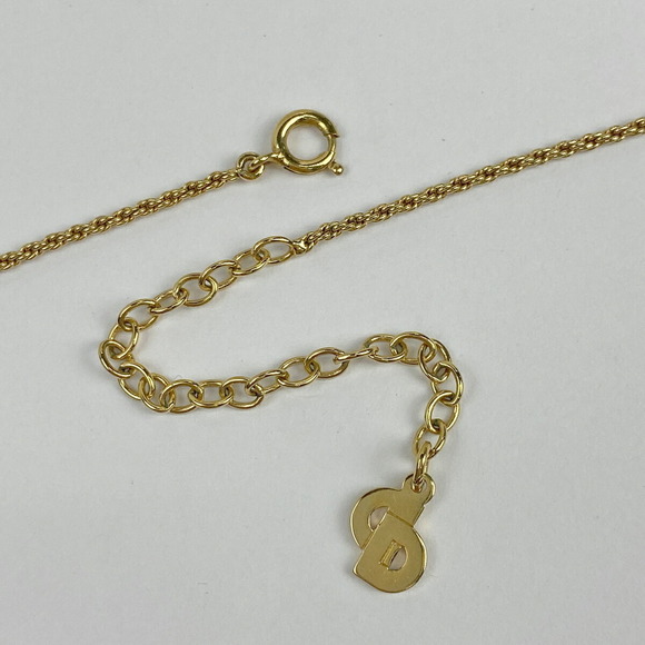 Christian Dior Rhinestone Design Necklace GP - Picture 3 of 4